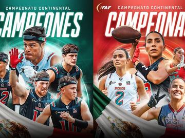 Flag football: México se lleva doble oro en el Campeonato Continental de las Américas de la IFAF