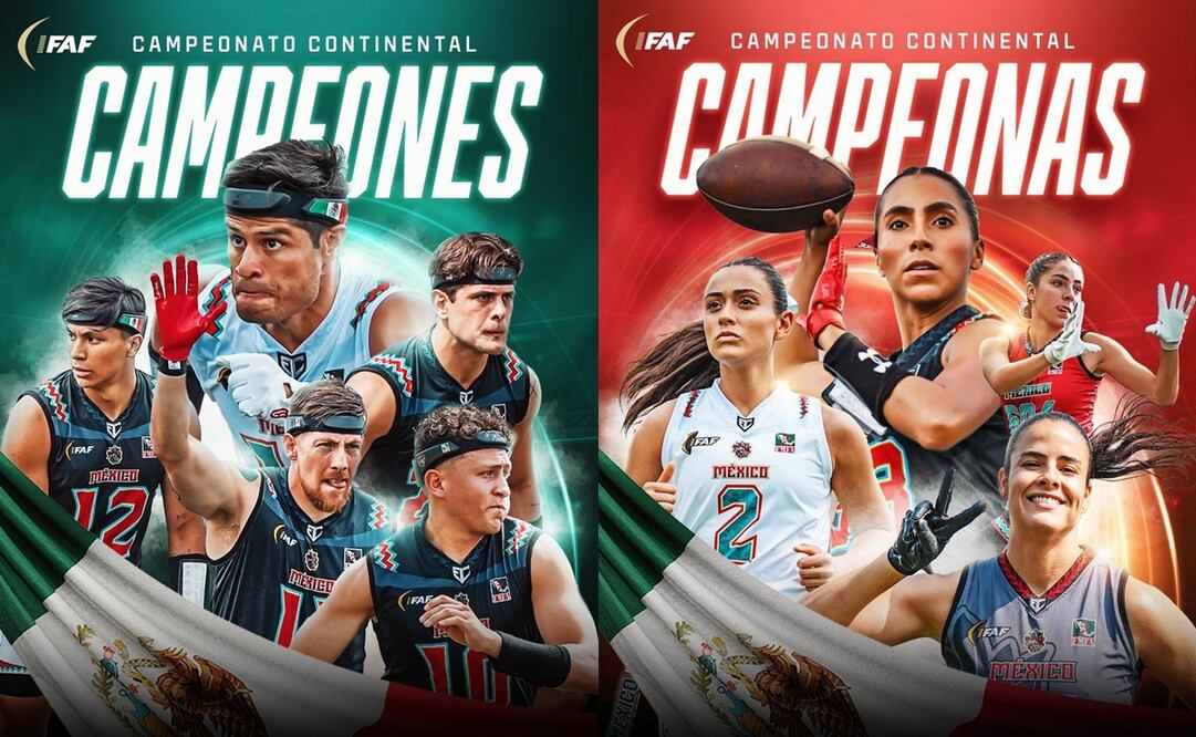 México se quedó con las medallas de oro en el Campeonato Continental de las Americas de la IFAF | FOTOS: @nflmx