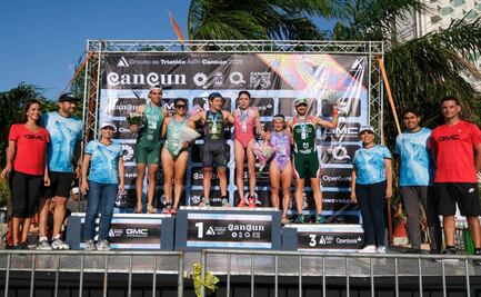 Arranca el Triatlón Astri Cancún 2025; más de mil atletas compiten en Playa Langosta