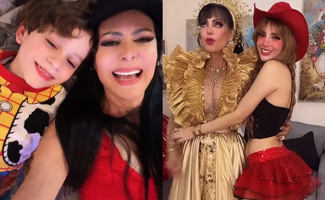 Maribel Guardia posa junto a su único nieto, José Julián, y su nuera, Imelda Garza Tuñón.
Fotos: Instagram, via @maribelguardia