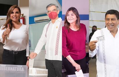 Así votaron los candidatos a las seis gubernaturas en disputa este domingo 