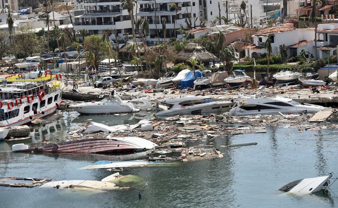Huracán Otis afectó Acapulco. Foto: Valente Rosas / EL UNIVERSAL