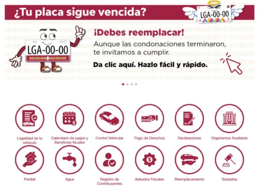 Este es el proceso que debes seguir si no alcanzaste a reemplacar en el Edomex. Foto: Captura de pantalla