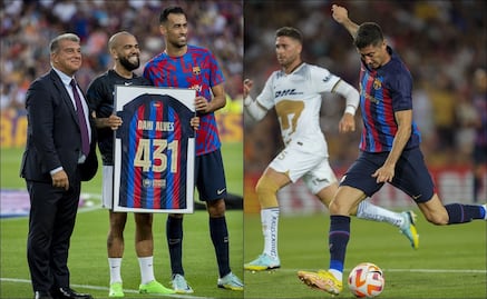 Barcelona humilla a los Pumas, homenajea a Dani Alves y se queda con el Joan Gamper
