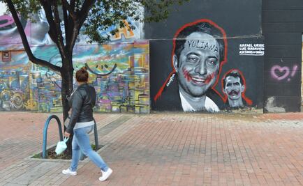 Artista urbano plasma rabia del asesinato que sacudió a Colombia