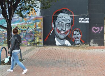 Artista urbano plasma rabia del asesinato que sacudió a Colombia