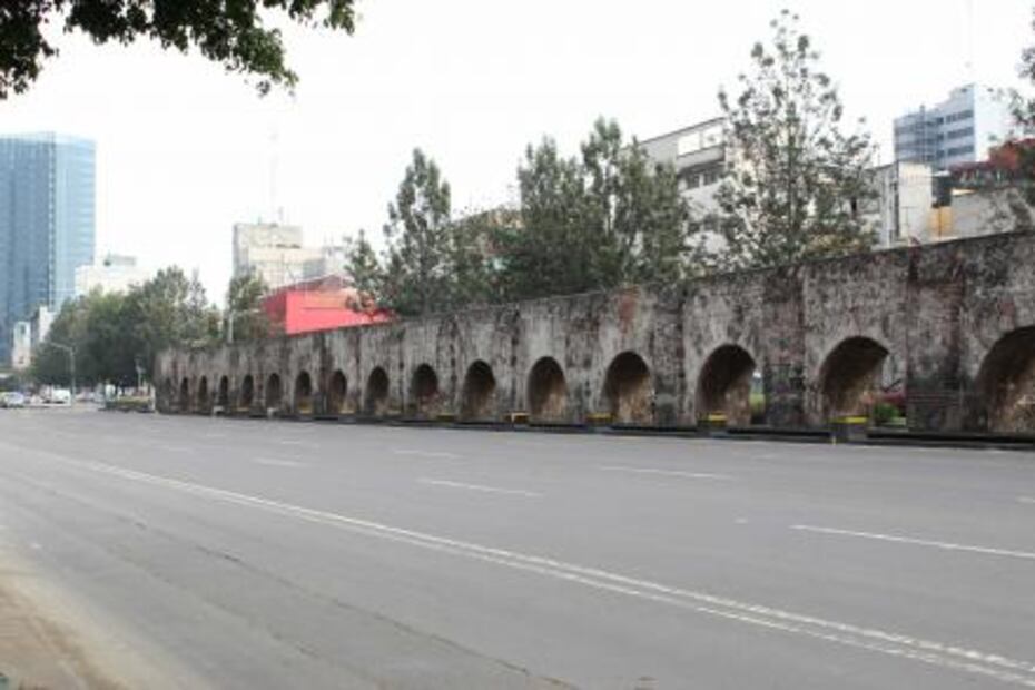 Lo que queda del antiguo Acueducto de Chapultepec