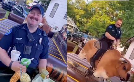 VIDEO: Policía acude a detener fiesta mexicana... pero se queda a celebrar y ¡se lleva itacate!