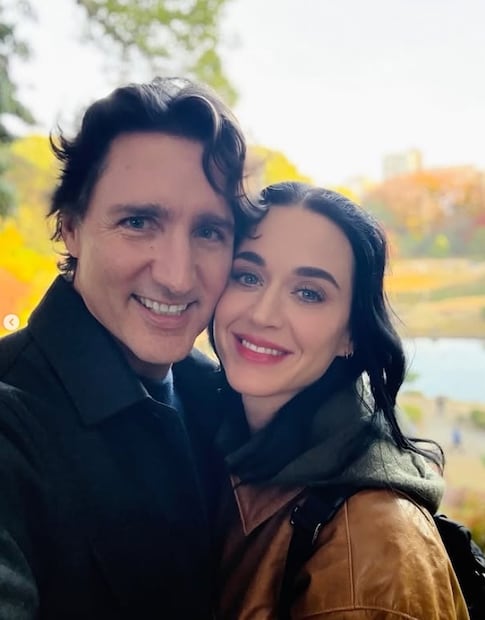 Katy Perry y Justin Trudeau, juntos por primera vez en la cuenta de Instagram de la cantante.