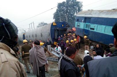 Accidente de tren en India deja 2 muertos y 38 heridos