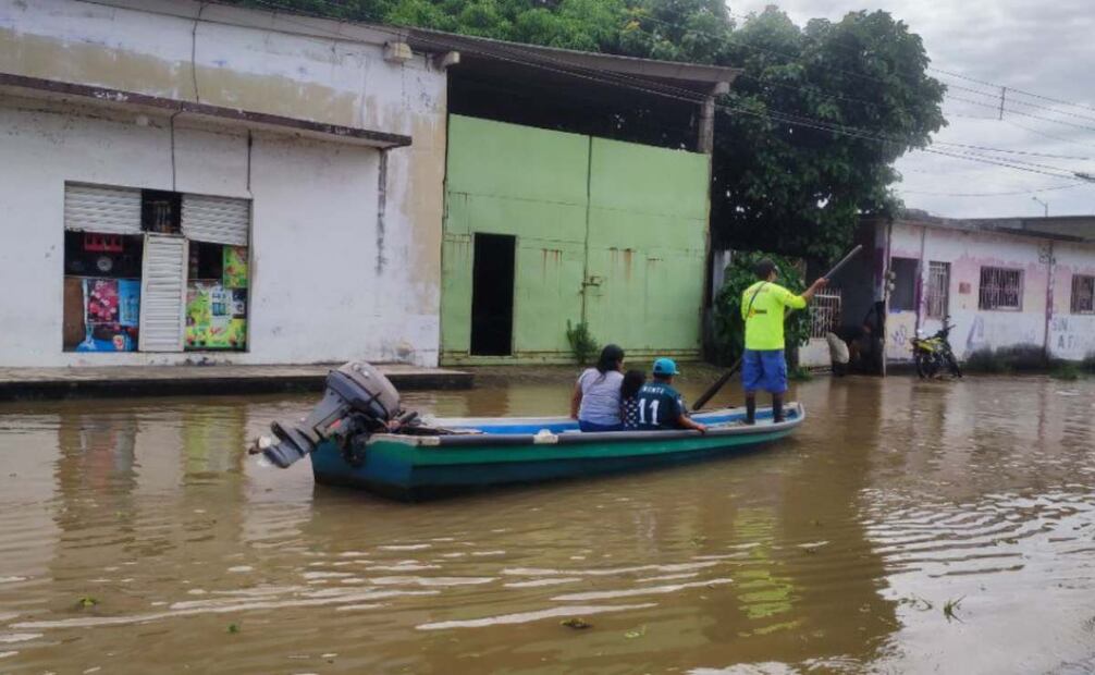 Inundaciones crecen en Veracruz (26/10/2024). Foto: Especial