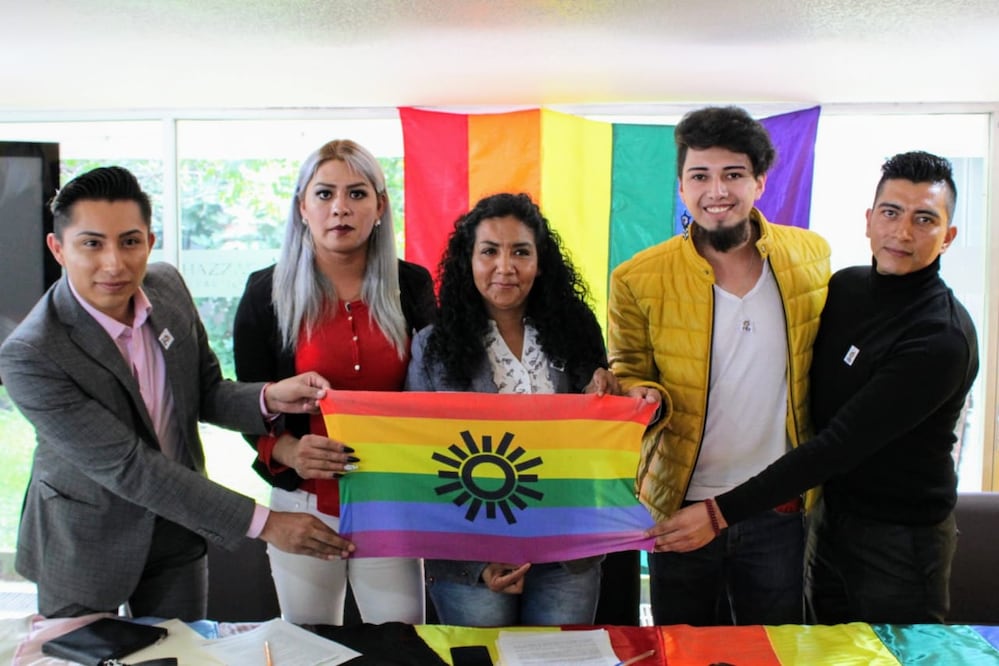 La coordinadora del organismo del PRD mexiquense, Cira Bautista anunció la construcción de casas de atención para los adultos mayores de la comunidad LGBTTTI / Especial