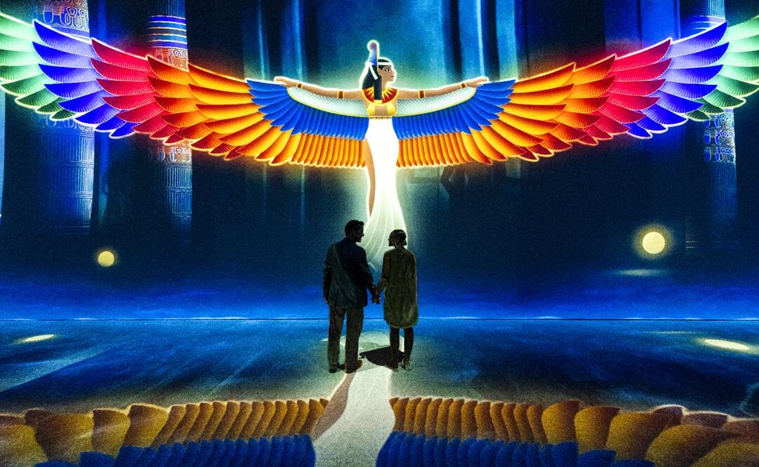 Aspectos de la exposición " Más allá de Tutankamón" la experiencia inmersos en el monumento a la madre ubicado en avenida insurgentes sur y calzada villalongin. Foto: Fernanda Rojas/EL UNIVERSAL.