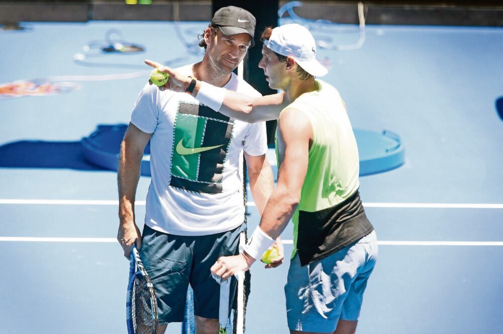 Rafa trabaja ahora con Carlos Moyá, ya sin su tío Toni. (FIONA HAMILTON. EFE)