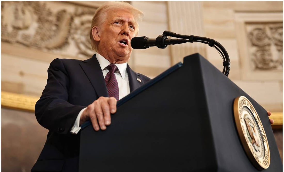 La segunda investidura de Donald Trump fue vista por 24.6 millones de televidentes, la audiencia más baja para una ceremonia de este tipo desde 2013. (21/01/25) Foto: AFP/Archivo