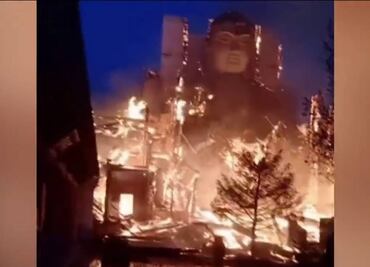 VIDEO: Se incendia templo del Buda más grande del mundo en China