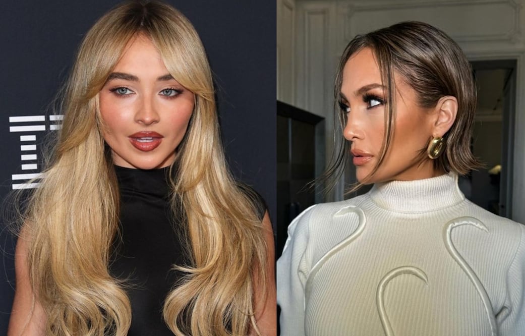 Cortes de cabello 2025. Foto: Instagram @sabrinacarpenter / @jlo
