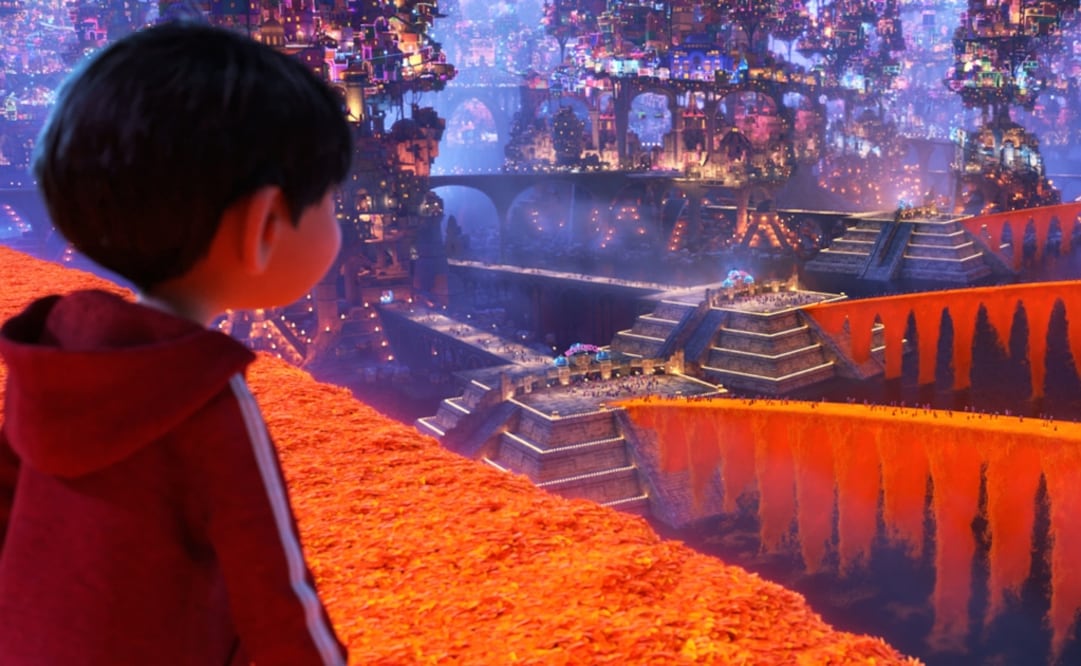En "Coco" se recreó la pirámide como parte del Mictlán. FOTO: Disney-Pixar