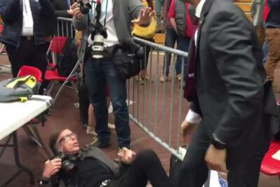 Seguridad de Trump agrede a fotógrafo