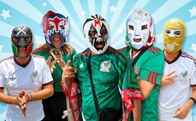 Máscaras, lucha libre y futbol: así se vivió el debut de México en Iztacalco