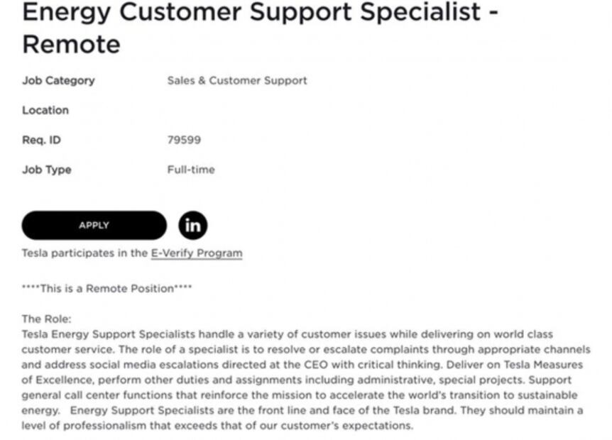 Tesla está contratando personas para defender a la marca en Twitter