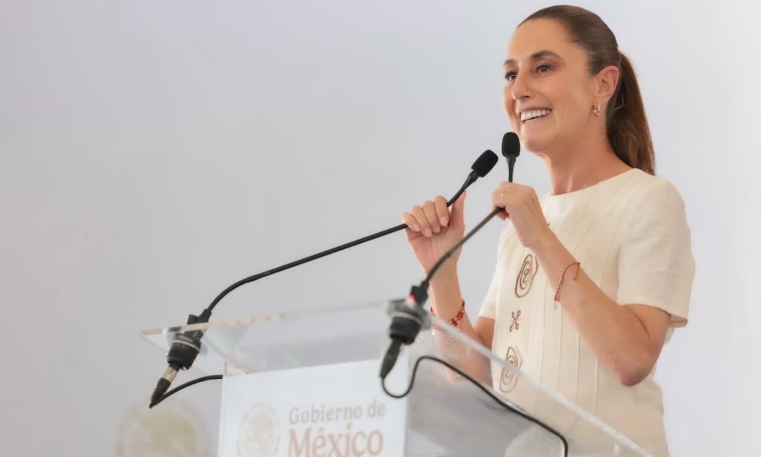 Claudia Sheinbaum en su conferencia matutina del 13 de marzo de 2026 en Manzanillo, Colima. Foto: Presidencia
