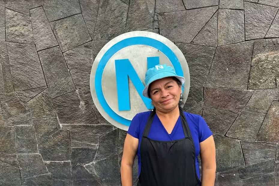 Marta Márquez, con la gorra de Nuevas Ideas. Foto: Julieta Nassau - La Nación