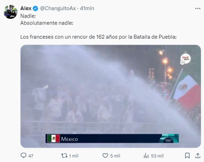 La reacción en redes sociales, tras la aparición de México en la inauguración de los Juegos Olímpicos - Foto: Especial