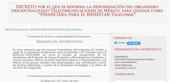Gobierno alista creación de la "Financiera para el Bienestar- Telecomm"; cobrará las tandas del Bienestar