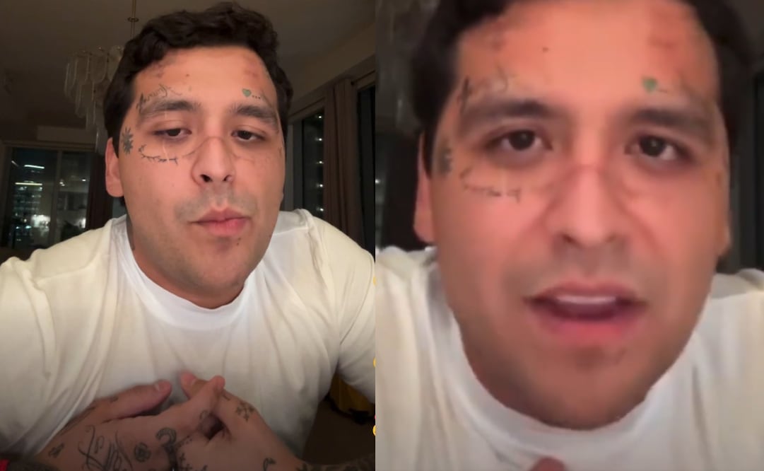 El cantante dio la cara por su esposa, luego de que se dejara entrever que salió con ella al mismo tiempo que con su expareja. Foto: Captura de pantalla