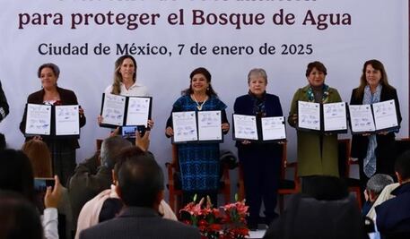 Gobierno de la CDMX, Edomex y Morelos, firman convenio para proteger el Bosque de Agua; buscan frenar ilícitos forestales