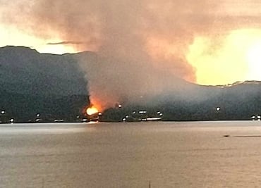Reportan incendio en Valle de Bravo