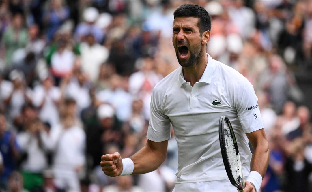 Novak Djokovic accedió a las semifinales de Wimbledon tras derrotar a Andrey Rublev / FOTO: AFP