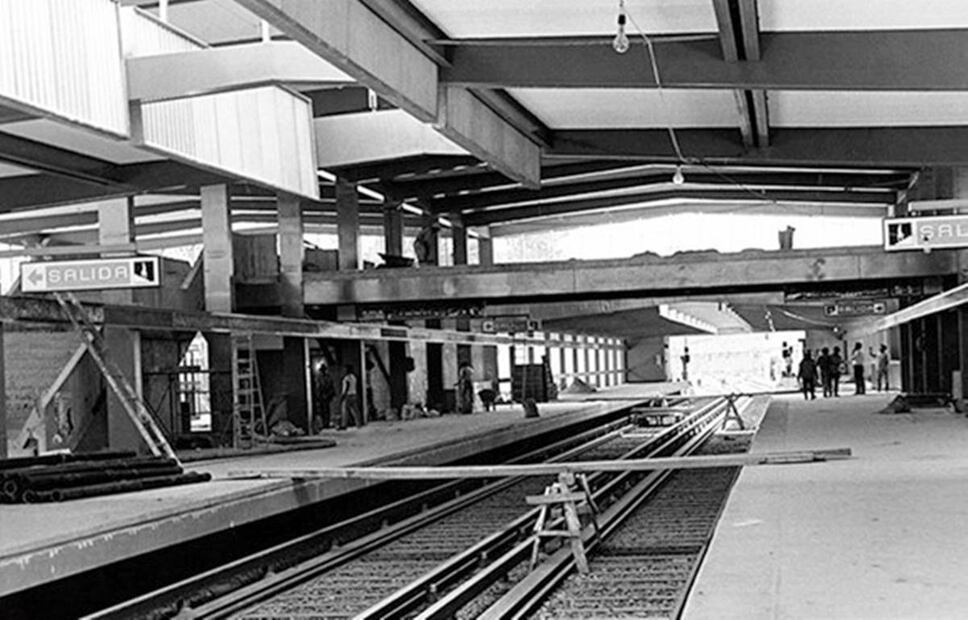 La estación terminal Observatorio de la línea 1 en sus últimos detalles para su próxima puesta en servicio. Esta estación fue inaugurada el 10 de junio de 1972. Imagen: Archivo STC Metro.