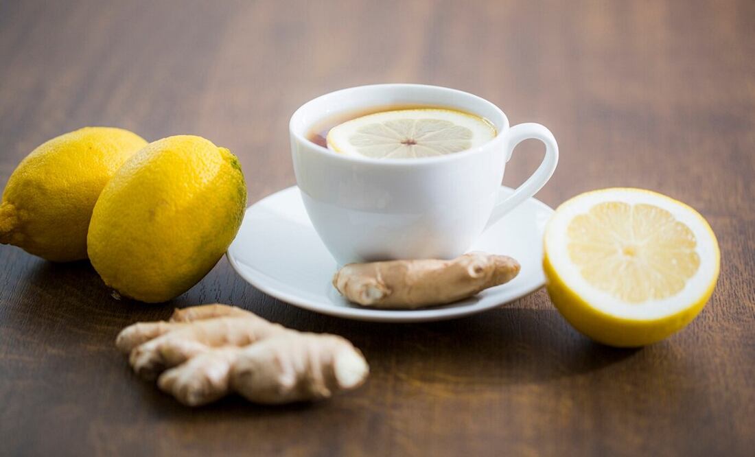 Té de jengibre con limón. Foto: Freepik