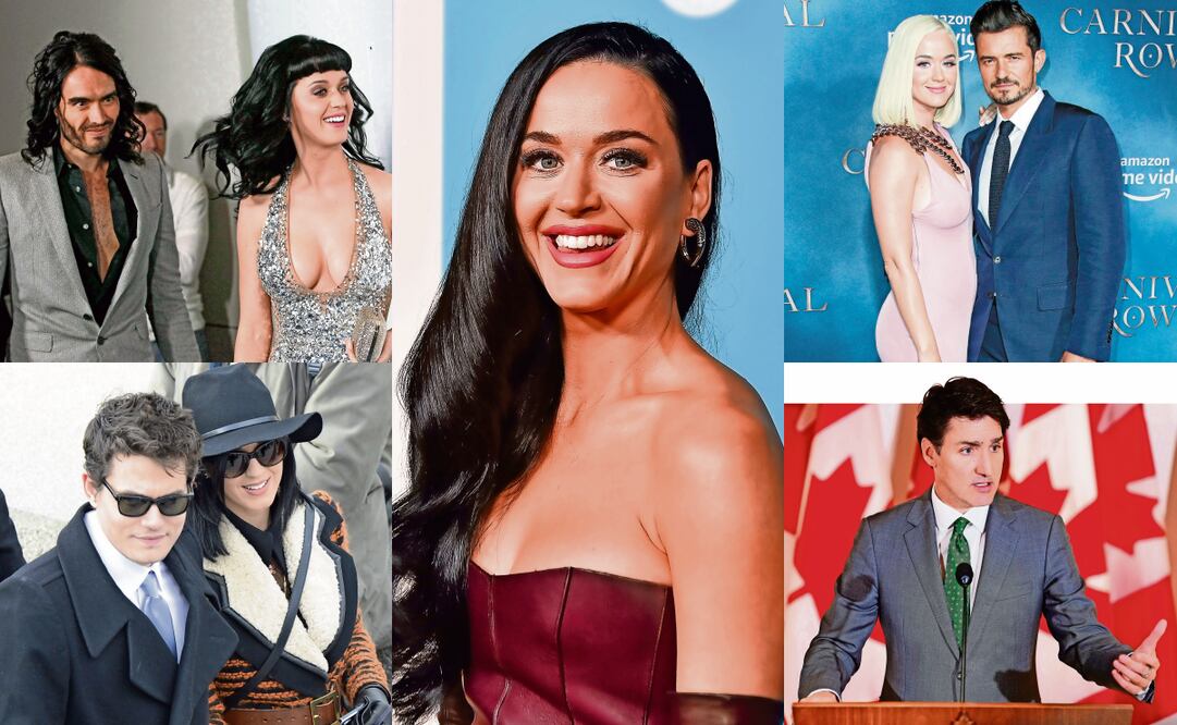 Russell Brand, John Mayer, Katy Perry, Orlando Bloom y Justin Trudeau. Fotos: AP, Clasos y EFE