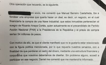 Cita PGR a comparecer a Barreiro para que explique triangulación