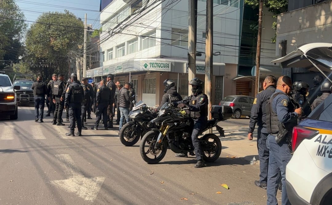 Enfrentamiento armado en la calle Río Ebro; SSC confirmó que se trató de acciones de combate a la extorsión. Foto: Juan Carlos Williams