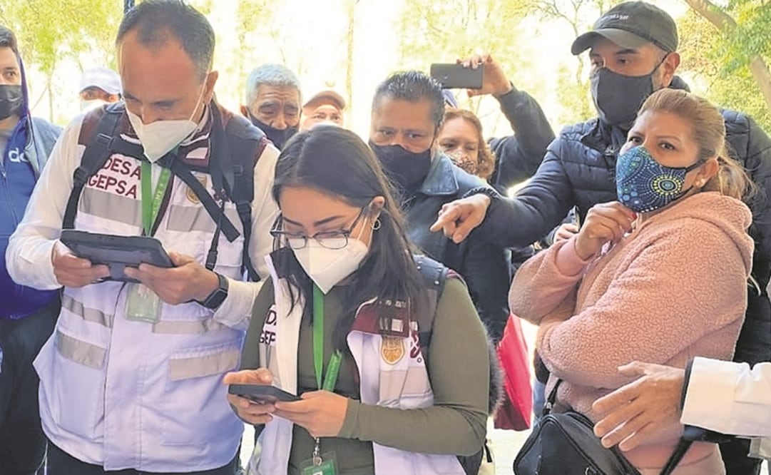 La Agepsa no aplicó suspensiones en módulos; la gente formada por una prueba se molestó. Foto: Especial 