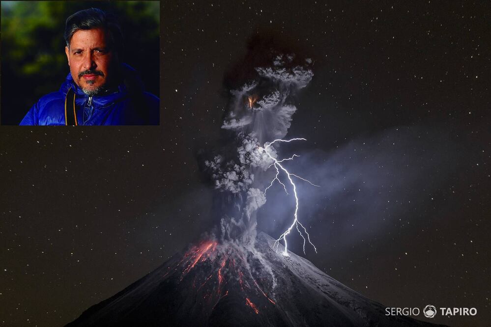 Tapiro recibió ayuda de los habitantes cercanos al Volcán de Colima y con científicos para que visitara el sitio en los mejores momentos. (FOTOS: CORTESÍA SERGIO VELASCO)