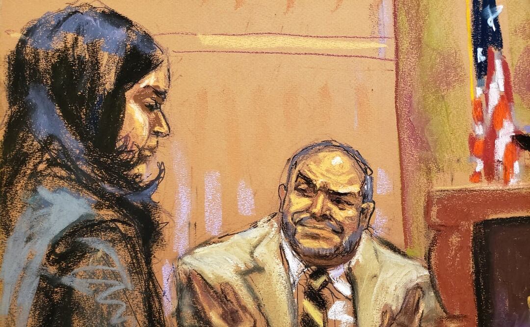 Jesús "El Rey" Zambada García, durante el juicio del exsecretario de Seguridad mexicano, Genaro García Luna. Foto: EFE 