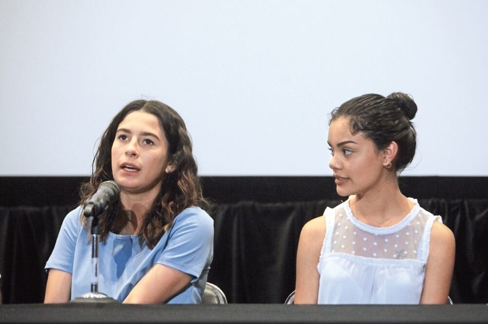Las actrices Alicia Quiñones y Leidi Gutiérrez, en rueda de prensa (EFE)