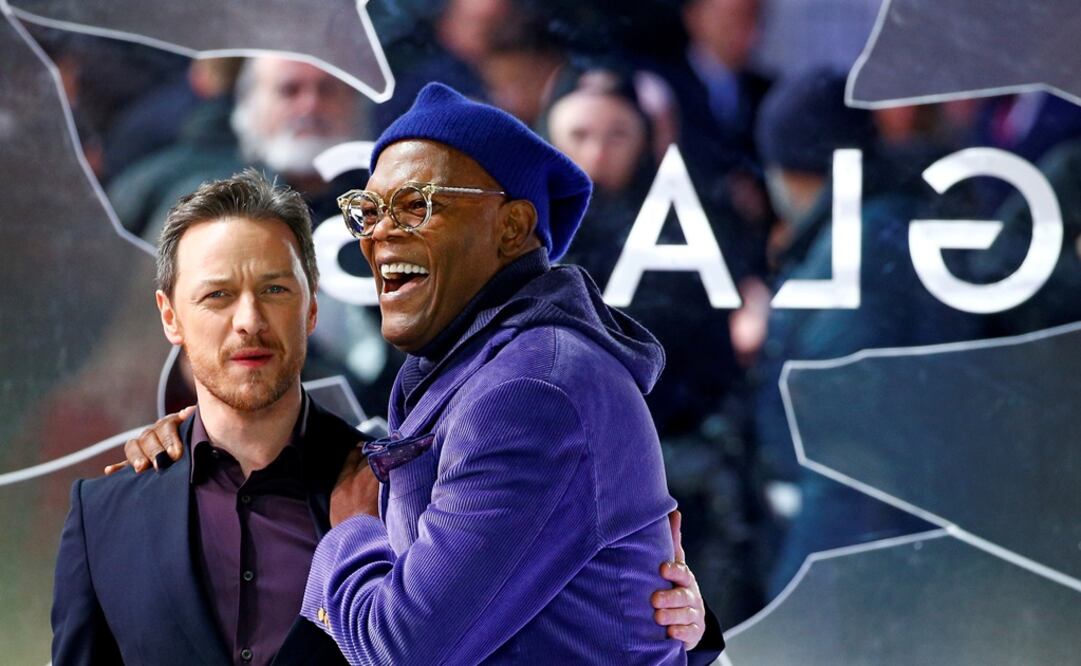 James McAvoy y Samuel L. Jackson. Foto: Reuters