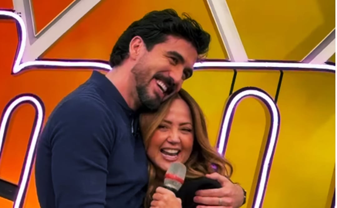 Andrea Legarreta y su novio Luis Carlos Origel en el programa "Hoy" no ocultan que están enamorados.