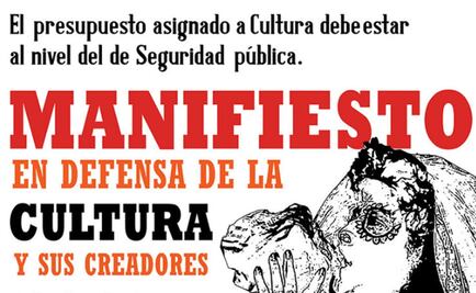 Artistas lanzan manifiesto en defensa de la cultura