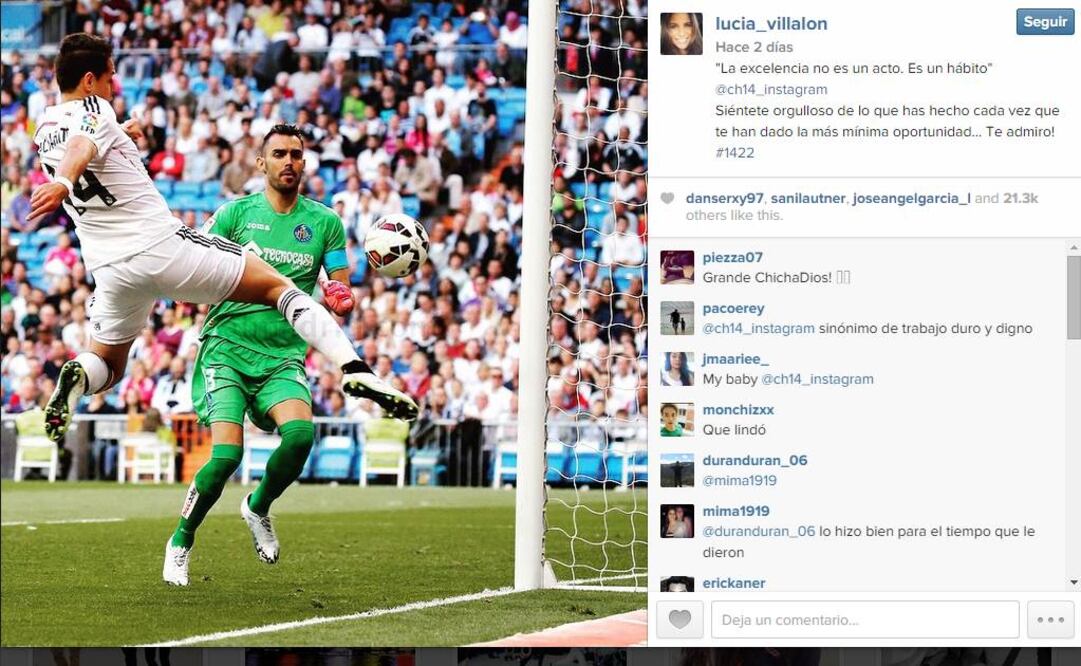 Lucía Villalón escribe emotivo mensaje a 'Chicharito'