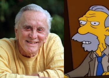 En "Los Simpson", Kirk Douglas tuvo su personaje más particular