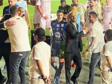 André Pierre Gignac tiene emotivo gesto con Guido Pizarro; lo felicitó tras el triunfo de Tigres