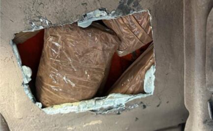 Aseguran en Sonora 150 mil pastillas de presunto fentanilo escondidas en un vehículo; hay una pareja detenida