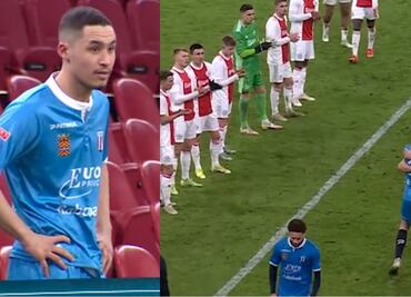 Ajax y Excelsior le hacen un pasillo a jugador que lucha contra el cáncer